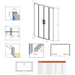 Душевая дверь Radaway Idea DWD 190 см [387129-01-01]