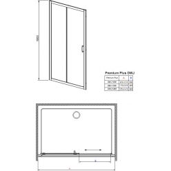 Душевая дверь Radaway Premium Plus DWJ 120  [33313-01-01N]