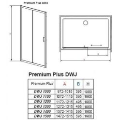 Душевая дверь Radaway Premium Plus DWJ 100 [33303-01-06N]