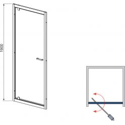 Душевая дверь Radaway Twist DW 100 [382003-01]