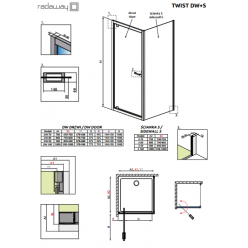 Душевая дверь Radaway Twist DW 100 [382003-08]