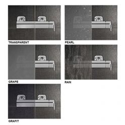 Душевая дверь Ravak Supernova ASDP3-100 сатин+грейп 00VA0U02ZG