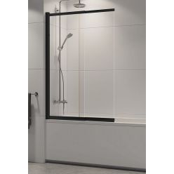 Шторка для ванны New Trendy SENSI BLACK 100 см [P-0046], раздвижная слайдер