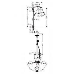 Душевая стойка Hansgrohe Raindance Select S 240 27116000 Showerpipe