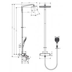 Душевая стойка Hansgrohe Raindance Select E 360 27113400 Showerpipe