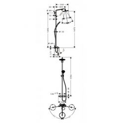 Душевая стойка Hansgrohe Raindance Select S 240 27117000 Showerpipe