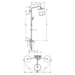 Душевая стойка Hansgrohe Croma 27222000