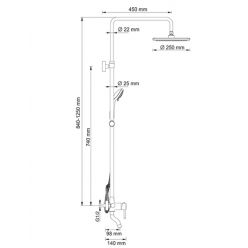 Душевая система WasserKraft A14401