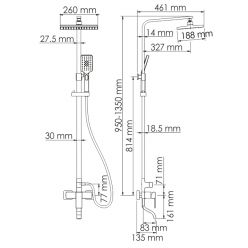 Душевая система WasserKraft A16501