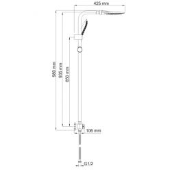 Душевая система WasserKraft A045