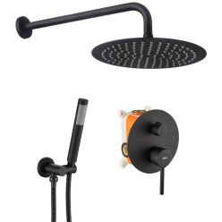 Душевая система Rea Lungo Black + BOX REA-P4100 черный