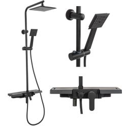 Душевая стойка Rea Bravo Black REA-P0636