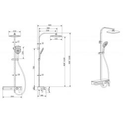 Душевая система Bravat Meissen F6277312CP-A со смесителем