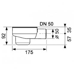 Сифон TECEdrainline DN 50 650001