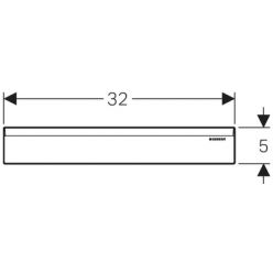 Декоративная накладка Geberit 154.335.11.1 белый