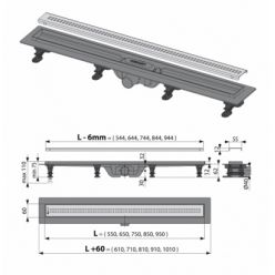 Трап для душа Alcaplast Simple APZ9-850M