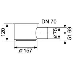 Сифон TECEdrainline DN 70 650002