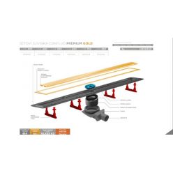 Водосточный желоб Pestan Confluo Premium Line 750 золото, 13100054