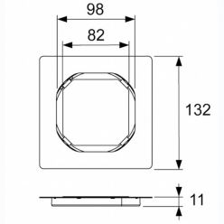 Основа для плитки TECEdrainpoint S 100 мм 3660016