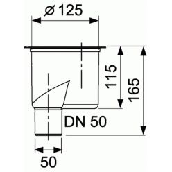 Сифон TECEdrainline DN 50 650003