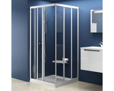 Душевой уголок Ravak Supernova ASRV3-80 белый+транспарент 15V40102Z1