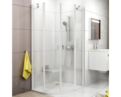 Душевой уголок Ravak Chrome CSKK4-80 сатин+транспарент 3Q140U00Z1