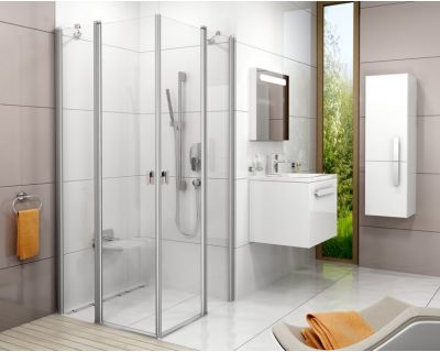 Душевой уголок Ravak Chrome CRV2-90 сатин+транспарент 1QV70U00Z1