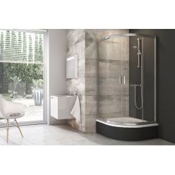 Душевой уголок Ravak Blix BLCP4-80 SABINA белый+ грапе 3B240140ZG