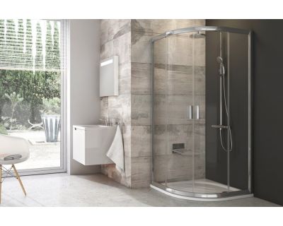 Душевой уголок Ravak Blix BLCP4-80 блестящий + транспарент AntiCalc 3B240C00Z1