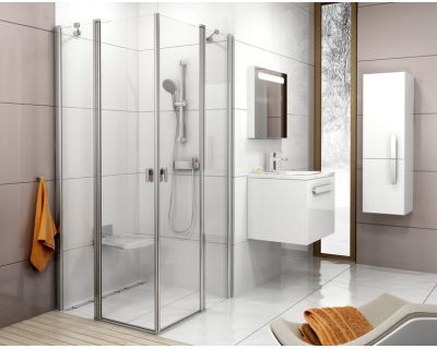 Душевой уголок Ravak Chrome CRV2-110 белый+транспарент 1QVD0100Z1