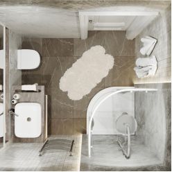 Душевая дверь Triton Полосы 100*100 А