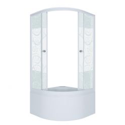 Душевая дверь Triton узоры 90*90 Б