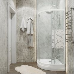 Душевая дверь Triton узоры 90*90 А