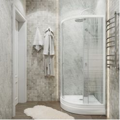 Душевая дверь Triton Полосы 90*90 А