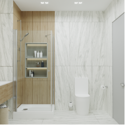 Душевая дверь Triton Форта-Хром 90*90 А