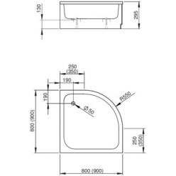 Душевой поддон Radaway Samos A 90x90 4S99300-03