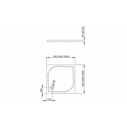 Душевой поддон Radaway Delos C 80x80 SDC0808-01