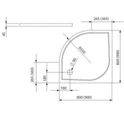 Душевой поддон Radaway Delos A 90x90 SDA0909-01