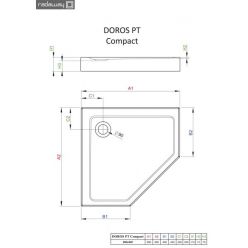 Душевой поддон Radaway Doros PT Compact 100x100 SDRPT1010-05