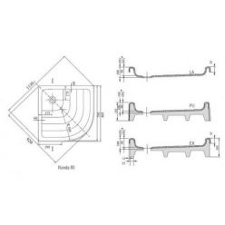 Душевой поддон Ravak Ronda PU 80x80 A204001120