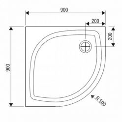 Душевой поддон Ravak Elipso Pro Flat 80x80 XA234411010