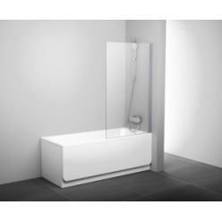 Шторка для ванны Ravak PVS1-80 блестящая + стекло транспарент 79840C00Z1