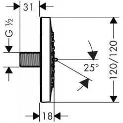 Боковая форсунка Hansgrohe PuraVida 28430000