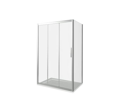 Душевой уголок GoodDoor ORION WTW-100-С-СH + SP-80-C-CH