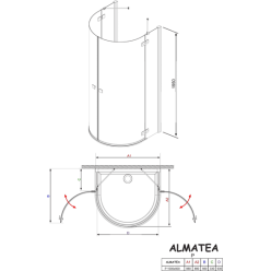 Душевой уголок Radaway Almatea P (30 722-01-01N)