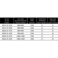 Душевой уголок Radaway Almatea PDD 100×100 (30522-01-01N)