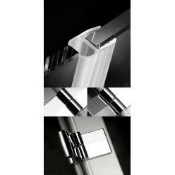 Душевой уголок Radaway Almatea PDD 100×100 (30522-01-05N) графитовое стекло