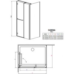 Душевой уголок Radaway Carena KDJ 100 x 80