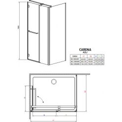 Душевой уголок Radaway Carena KDJ 90 x 90 (34402-01-01NR)