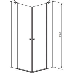 Душевой уголок Radaway Eos II KDD 80x80 (3799460-01L+3799460-01R)